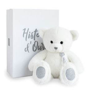 Peluche Ours Blanc Charms 40 cm