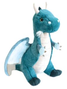 Peluche Dragon Emeraude - 40 cm