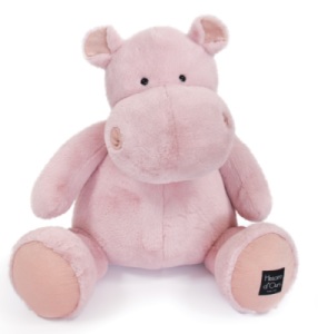 Peluche Hippo Hip Pie Rose Poudré - 85 cm