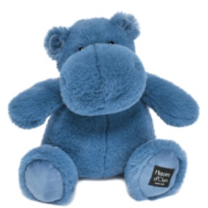 Peluche Hippo Hip Blue Bleu - 25 cm