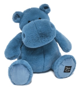 Peluche Hippo Hip Blue Bleu - 40 cm