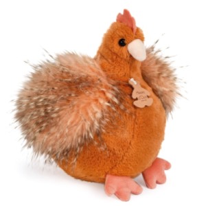 Peluche Poule Orange Les Poulettes