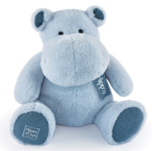 Peluche Hippo Bleu Jean - 40 cm