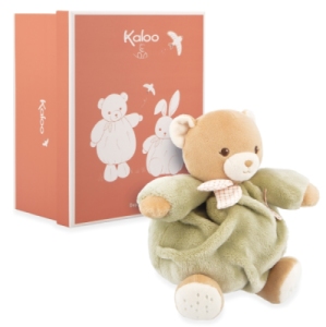 Peluche Patapouf Ours Vert Intemporel - 17 cm