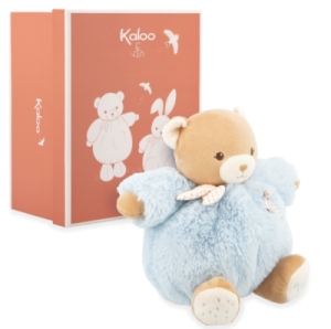 Peluche Patapouf Ours Bleu Intemporel - 17 cm