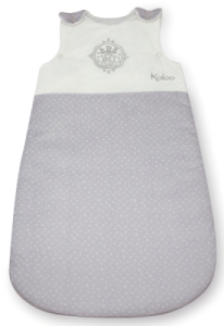 Gigoteuse Blanche Grise Perle - 70 cm