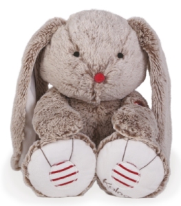 Peluche Large Lapin Sable 40 cm - Rouge