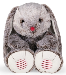 Peluche Lapin Léo Rouge Prestige XL - 55 cm