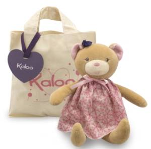 Doudou Poupée Ours Petite Rose - 26 cm