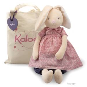 Peluche Maxi Poupée Lapin Petite Rose - 55 cm