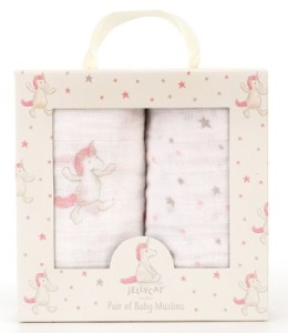 Coffret 2 Langes Licorne Bashful