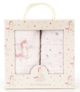 Coffret 2 Langes Licorne Bashful