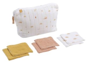 Trousse de Toilette et ses Carrés Eponges Sunlight