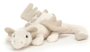 Peluche Dragon Snow - 26 cm