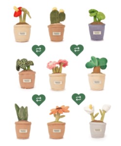 Peluche Plante Botanique - Modèle Surprise