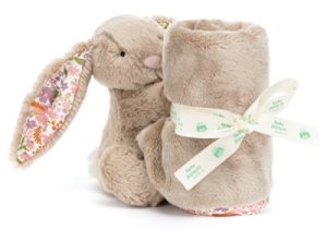 Doudou Lapin Beige Petal Bashful Blossom