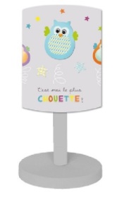 Lampe Chouette Grise