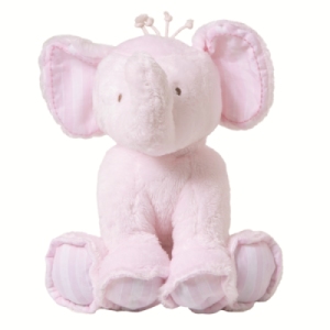 Peluche Eléphant Ferdinand Rose - 25 cm