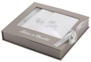 Coffret 3 Langes Gris Chiné Trousseau