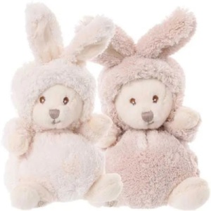 Peluchette Ours Ziggy Blanc - 15 cm