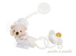 Attache Tétine Ours Beige