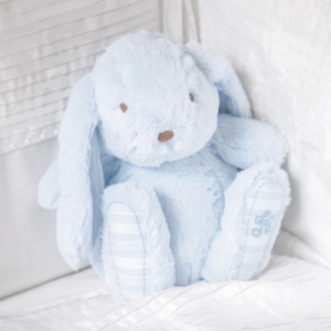 Peluche Lapin Augustin Bleu - 25 cm