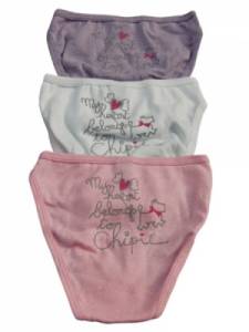 Lot de 3 Culottes Fille - 4 ans