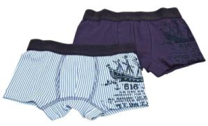 Lot de 2 Boxers Bleus - 4 ans