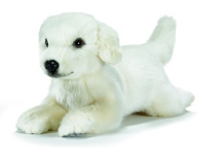 Peluche Chien Belle Couchée - 42 cm