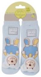 Chaussettes Hochet Chat Bleu - 3-6 Mois