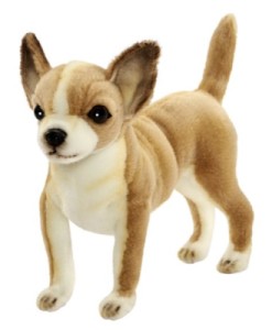 Peluche Chien Chihuahua Brun - 25 cm