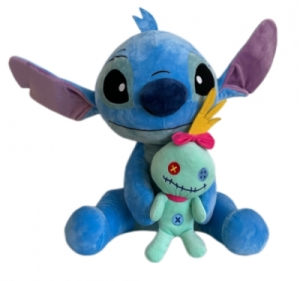 Peluche Stitch avec Scrump - 50 cm