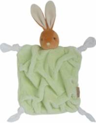 Doudou Lapin Plume Vert