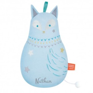 Peluche Musicale Renard Bleu Dounimaux