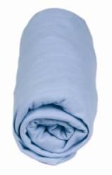 Drap Housse Bambou Bleu 60x120 cm