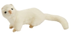 Peluche Furet Blanc - 23 cm