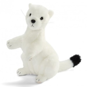 Peluche Hermine Blanche - 25 cm