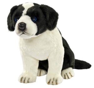 Peluche Bébé Chien Border Colley