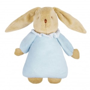 Peluche Musicale Lapin Bleu 25 cm