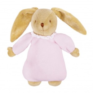 Peluche Musicale Lapin Rose 25 cm