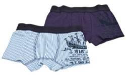 Lot de 2 Boxers Bleus - 6 ans
