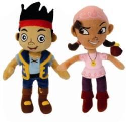 Lot de 2 Peluches Jake et Izzy