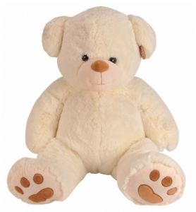 Peluche Ours Ivoire - 85 cm