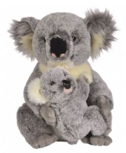 Peluche Koala et son bébé - 28 cm