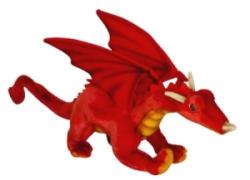 Peluche Dragon Rouge - 42 cm