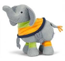 Peluche Hochet Eléphant Ewal - 22 cm