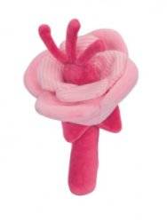 Peluche Hochet Fleur Lila - 11 cm