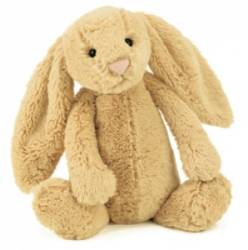 Peluche Lapin Médium Bashfuls Miel - 31 cm