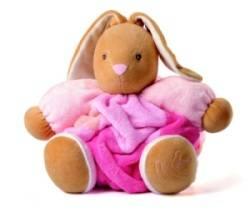 Peluche Lapin Patchwork Rose - 30 cm