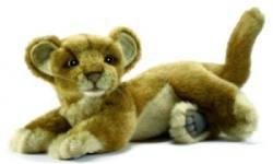 Peluche Lionne Bébé Couché - 26 cm